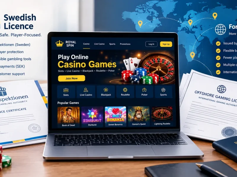 Casino without a Swedish licence and foreign gambling regulation